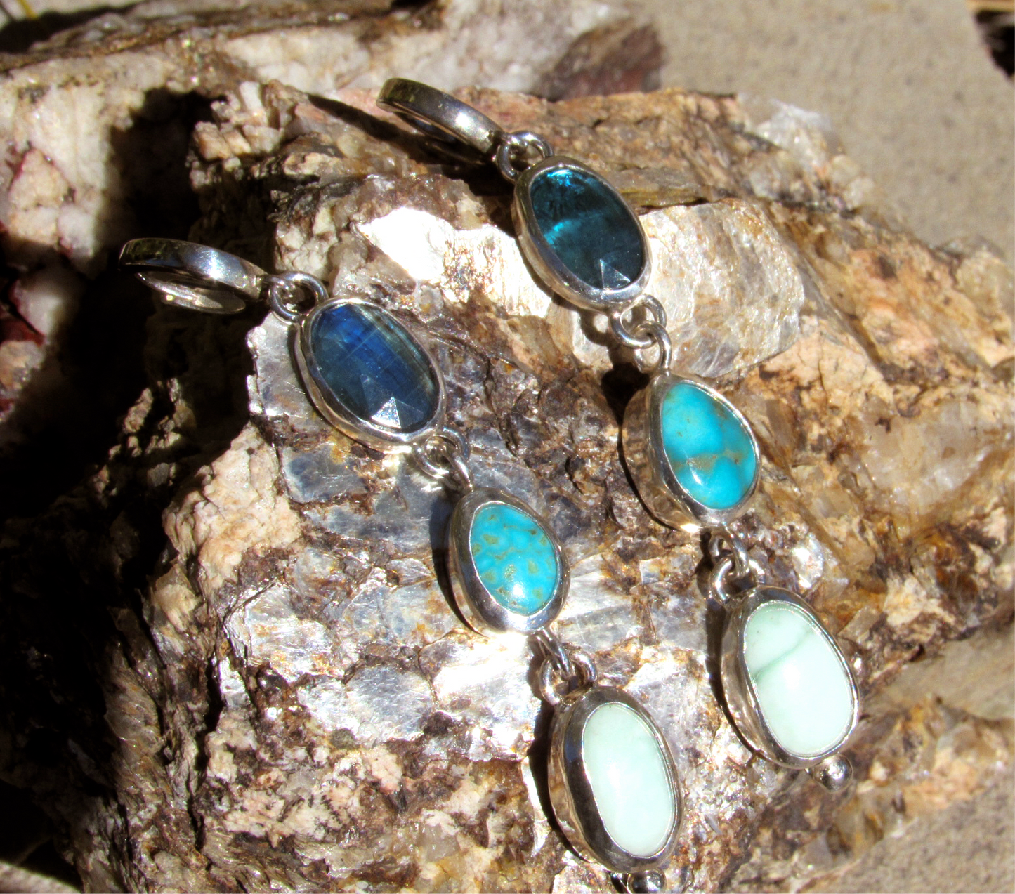 Summer Blues Drop Earrings