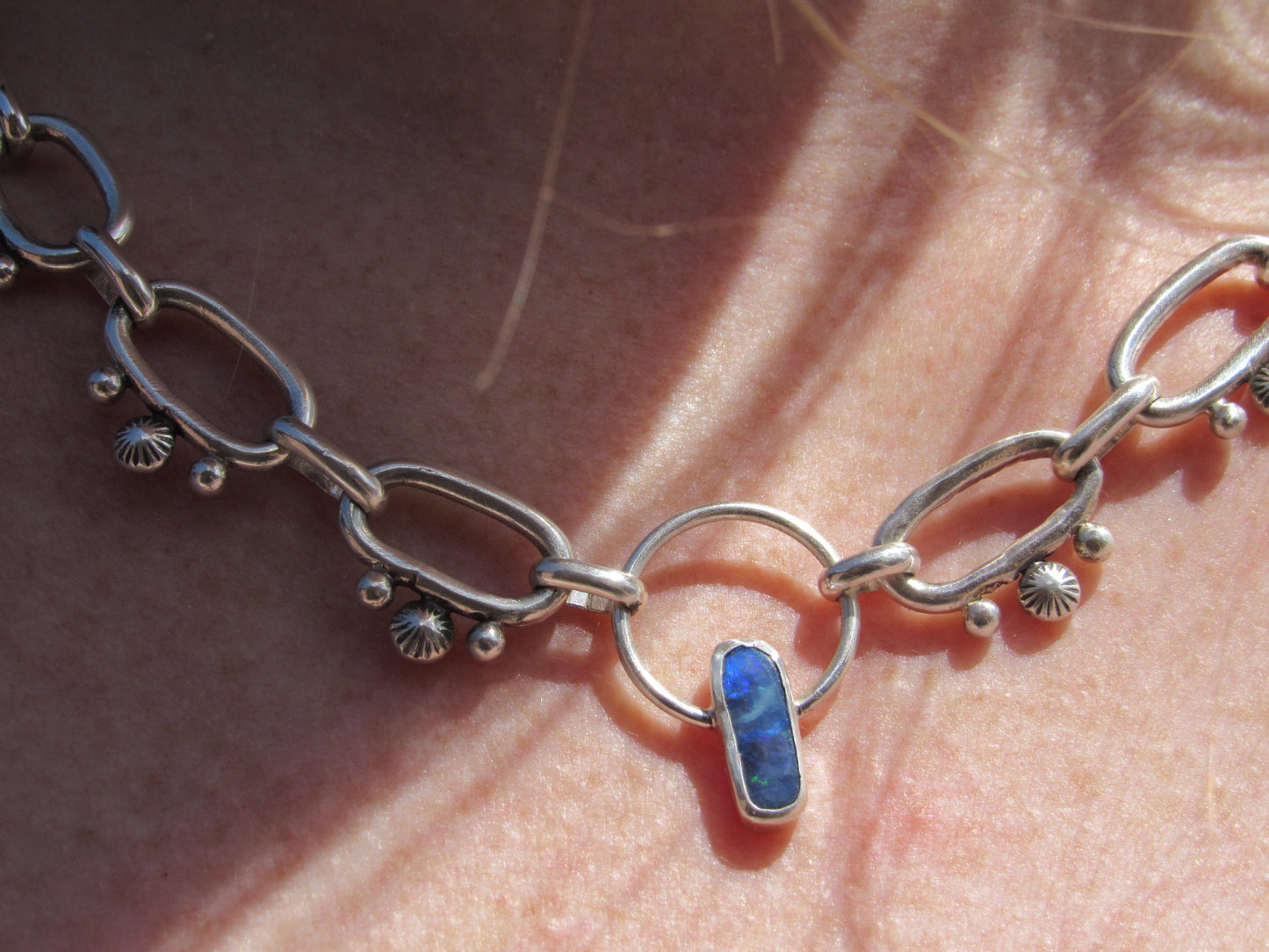 Opal Handmade Chain Necklace