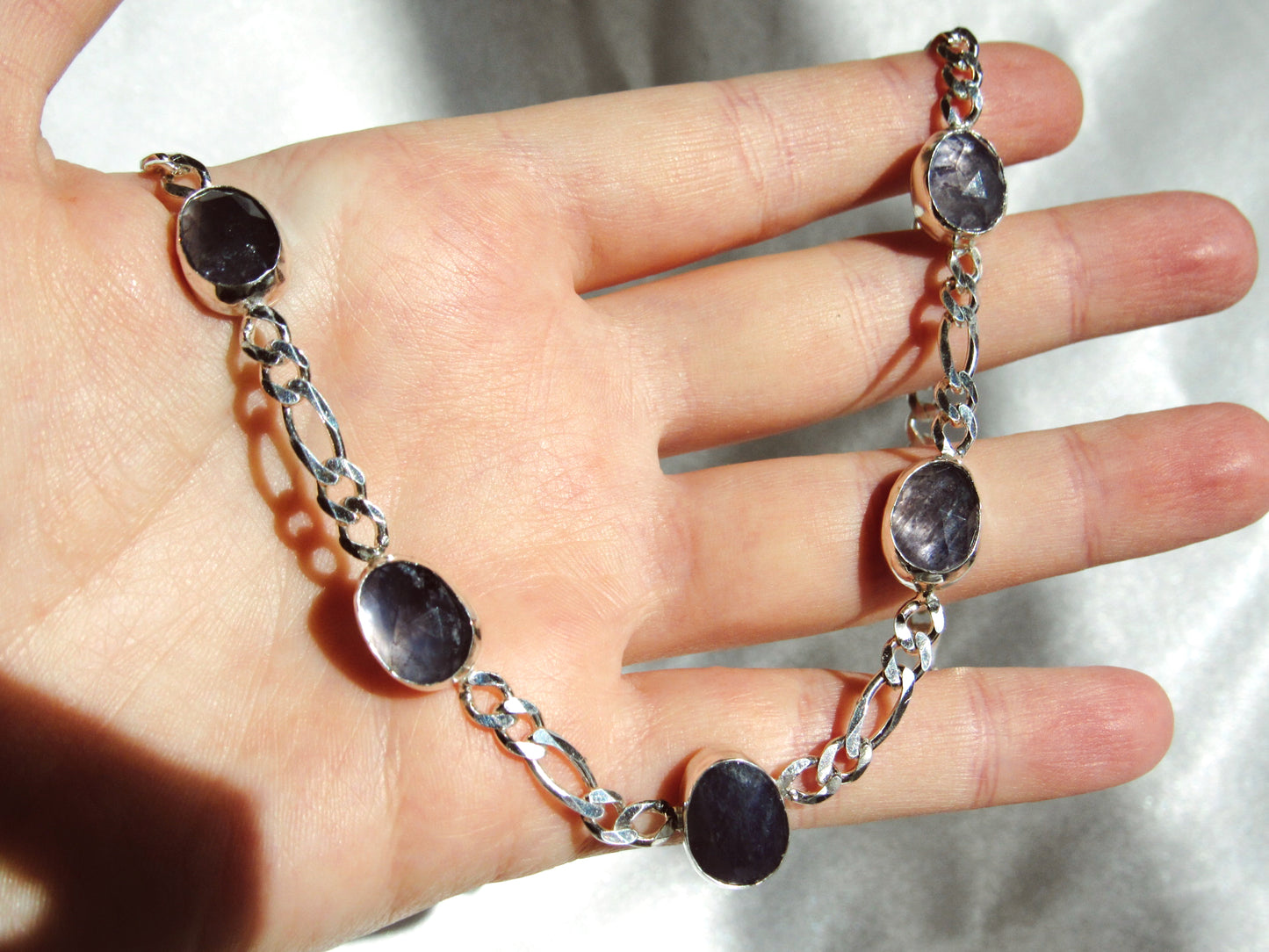 Multi-stone Choker in Iolite