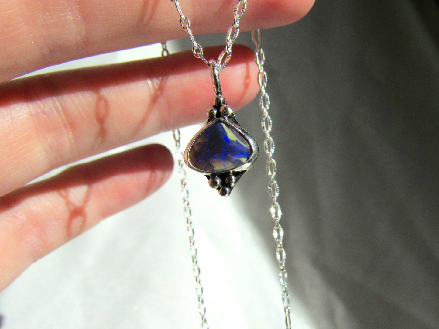 Lightning Ridge Opal Pendant