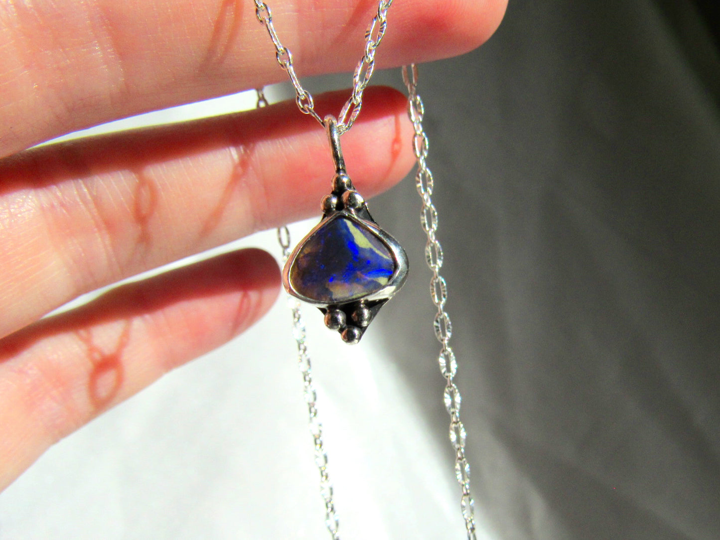 Lightning Ridge Opal Pendant