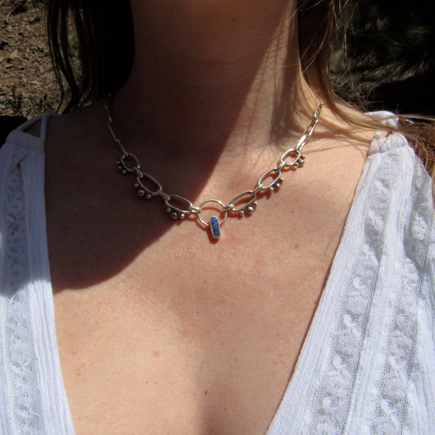 Opal Handmade Chain Necklace