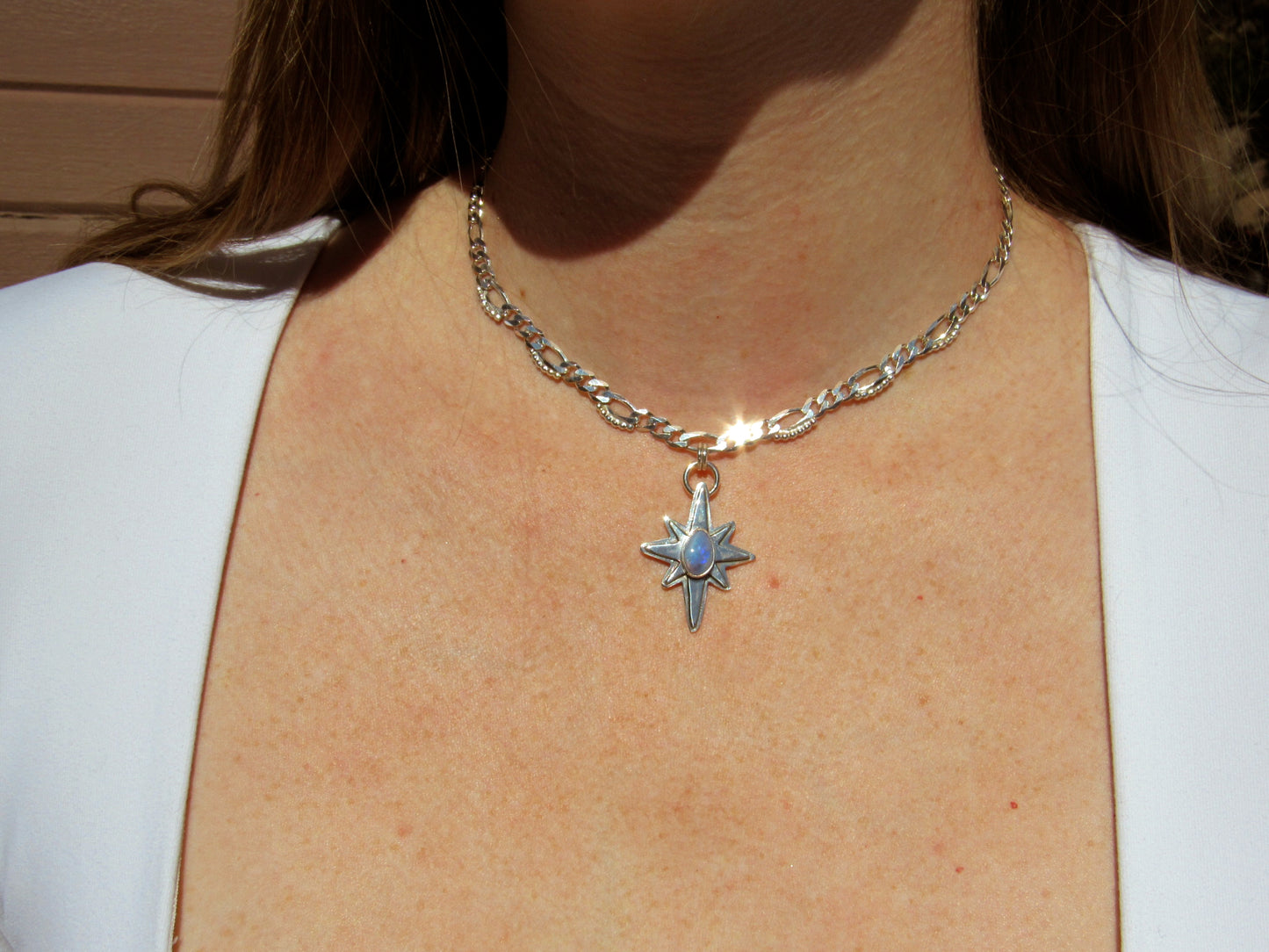 Polaris Necklace in Boulder Opal