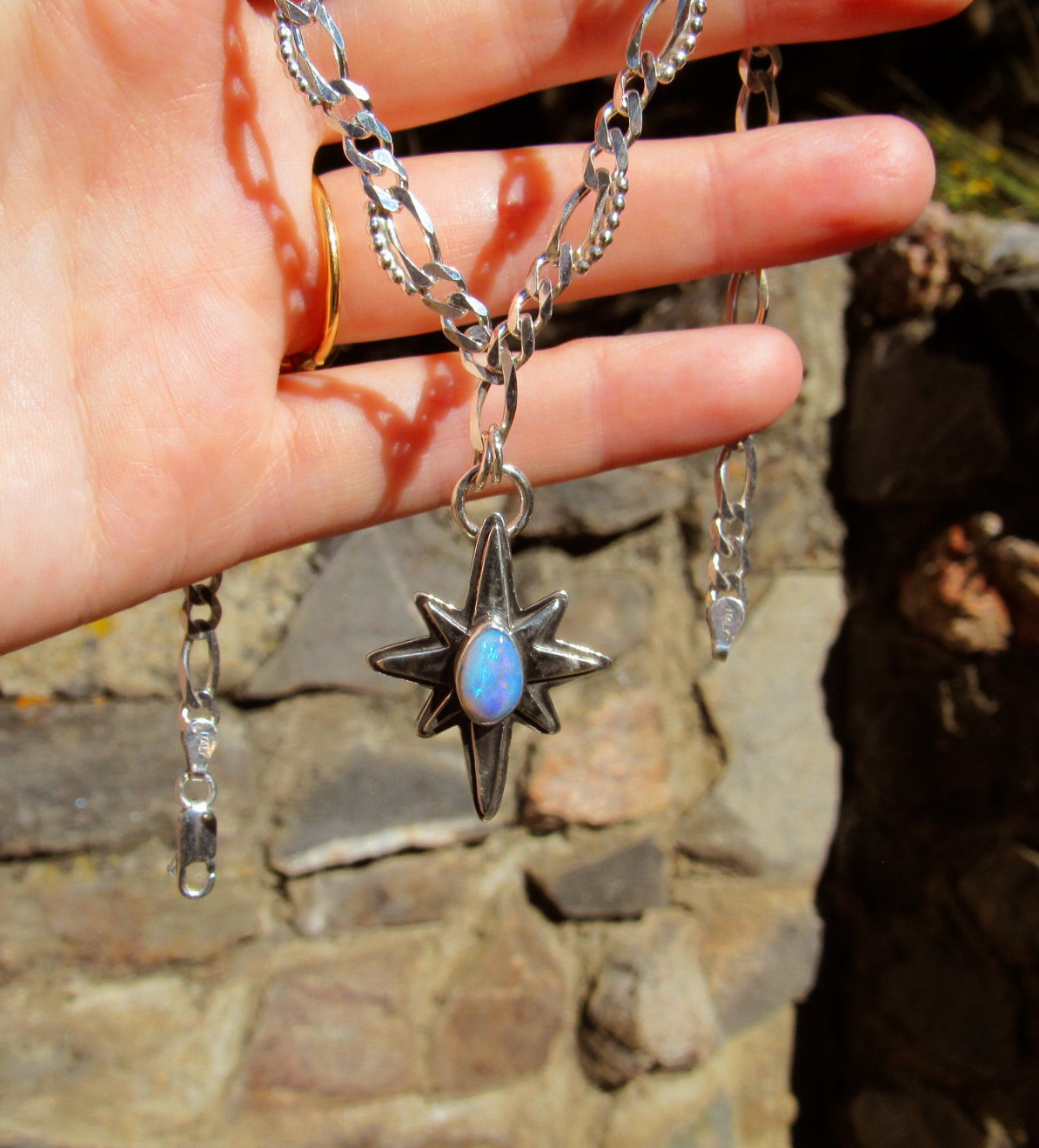 Polaris Necklace in Boulder Opal