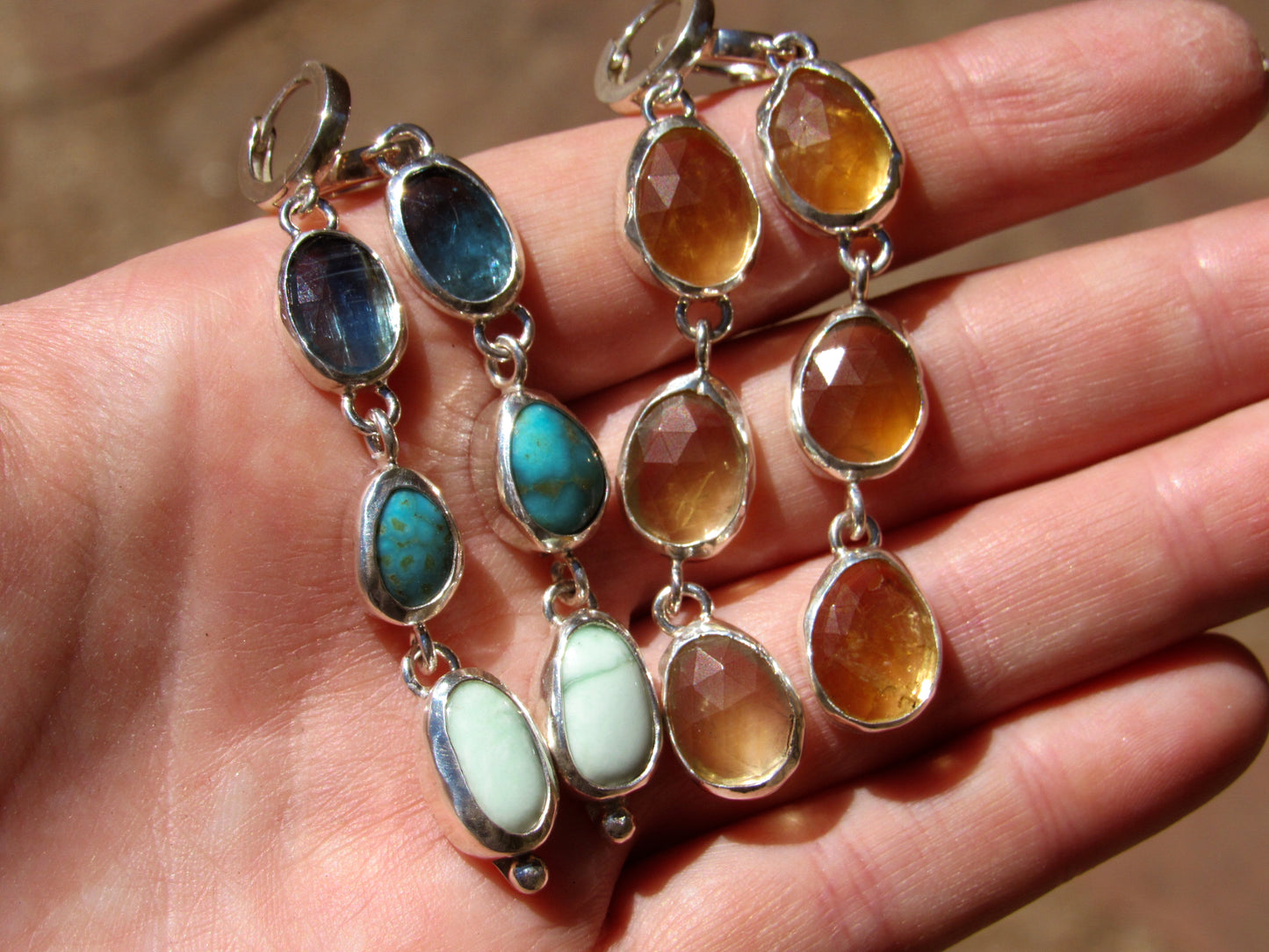 Summer Blues Drop Earrings