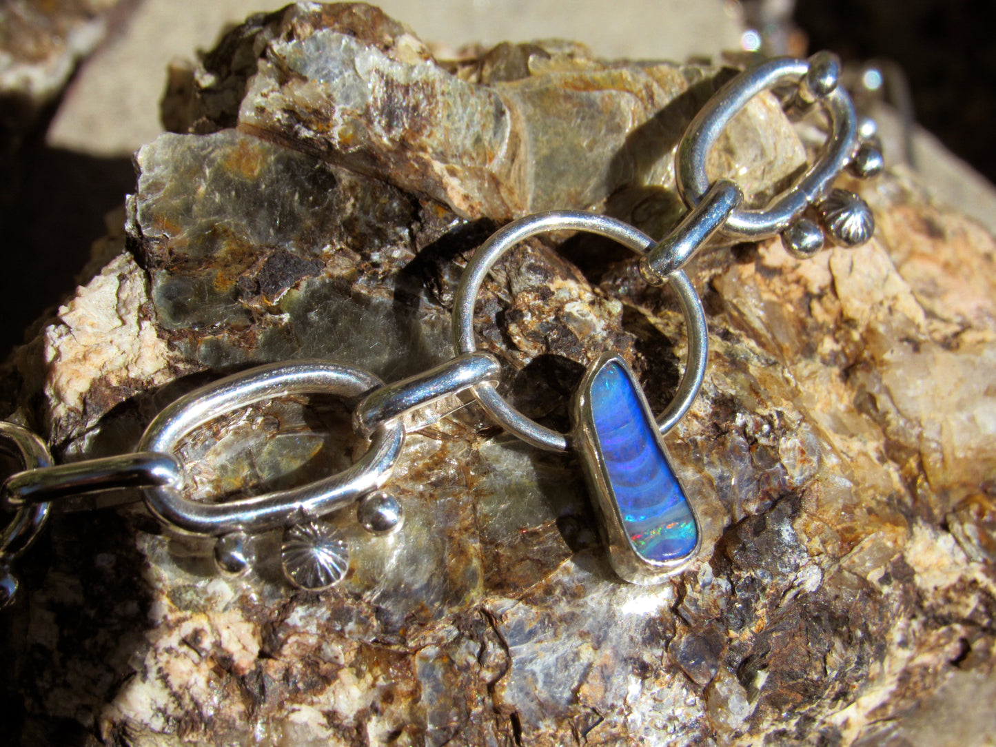 Opal on Handmade Chain