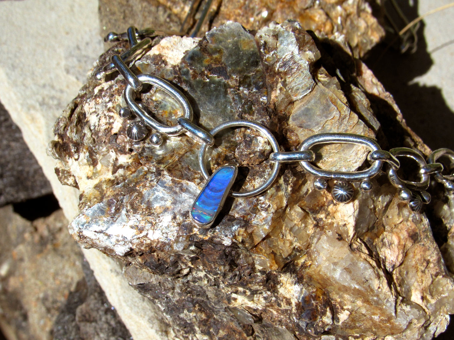 Opal on Handmade Chain