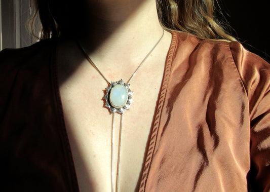 Chain Bolo - Moonstone