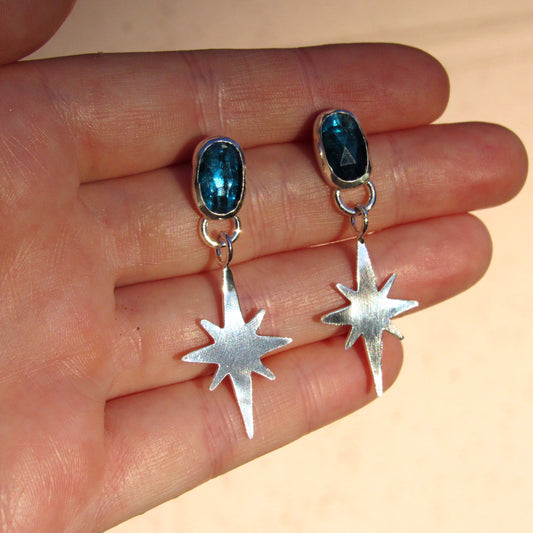 Kyanite Star Earrings