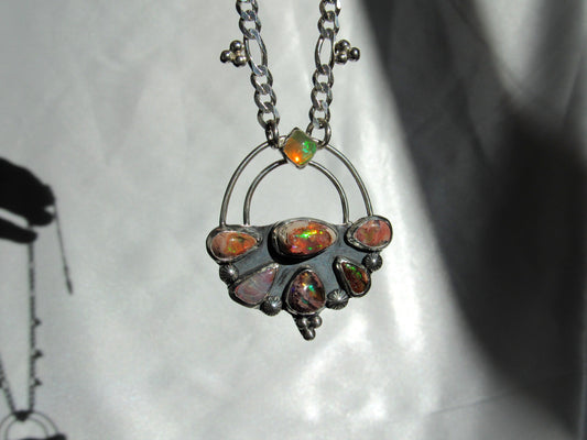 Sun Chaser Necklace in Fire Opal