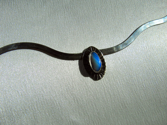 Herringbone Necklace - Australian Opal
