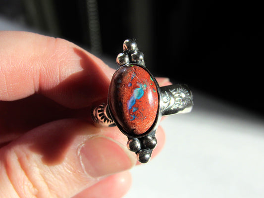 Fire Opal Ring - Finish in Your Size
