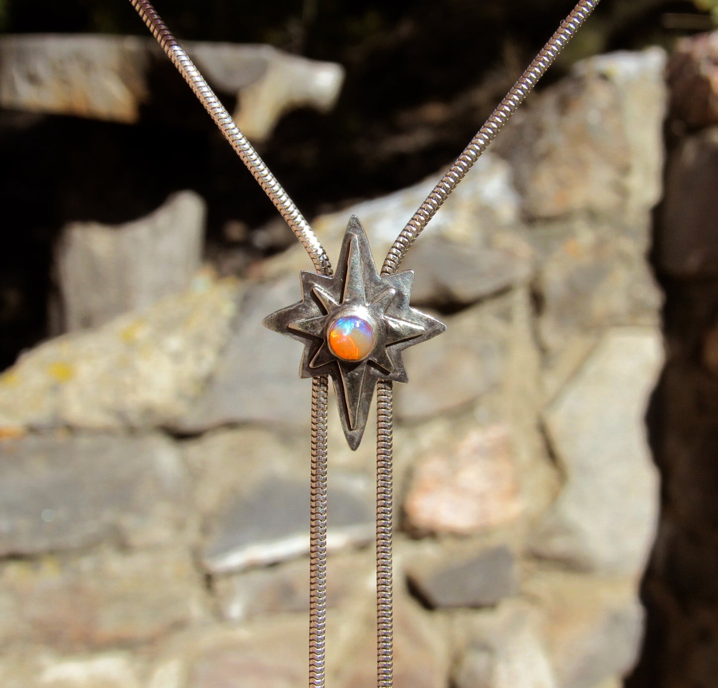 Polaris Chain Bolo - Pipe Opal
