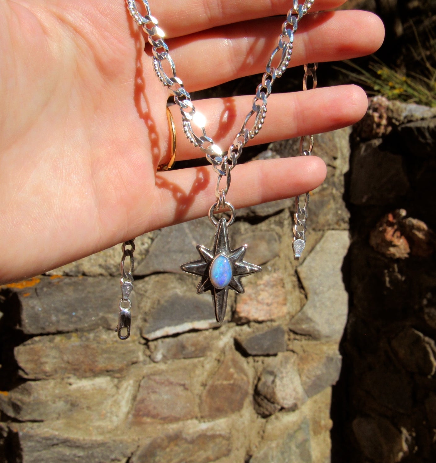 Polaris Necklace in Boulder Opal