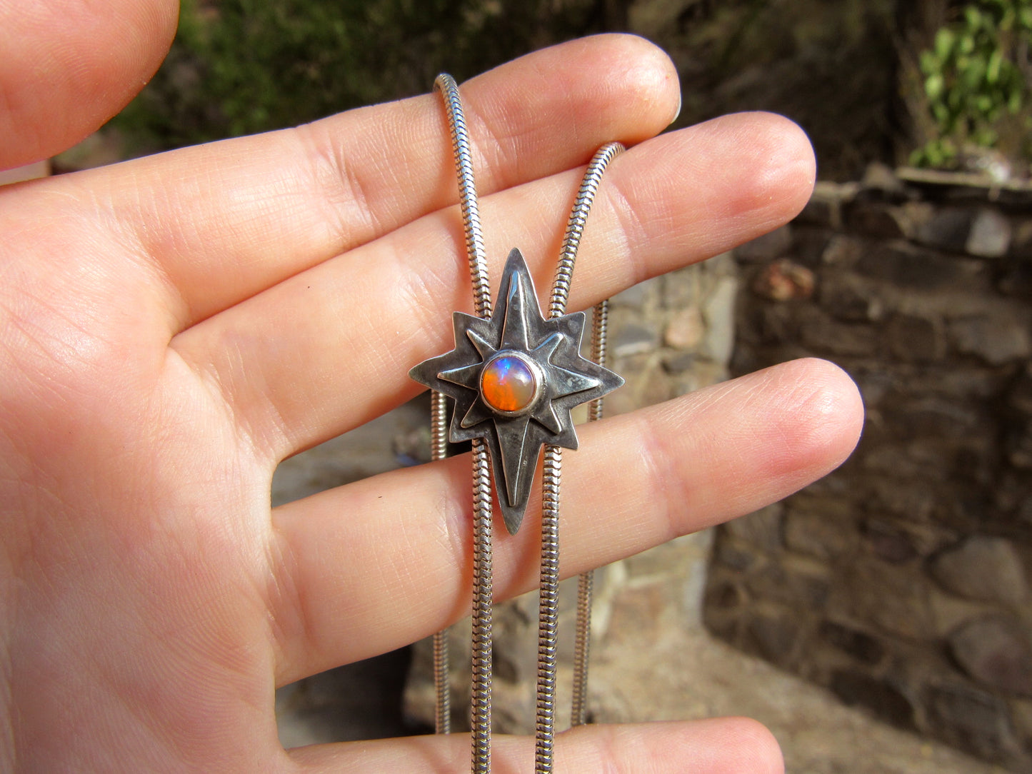 Polaris Chain Bolo - Pipe Opal