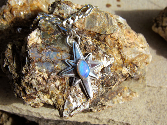 Polaris Necklace in Boulder Opal